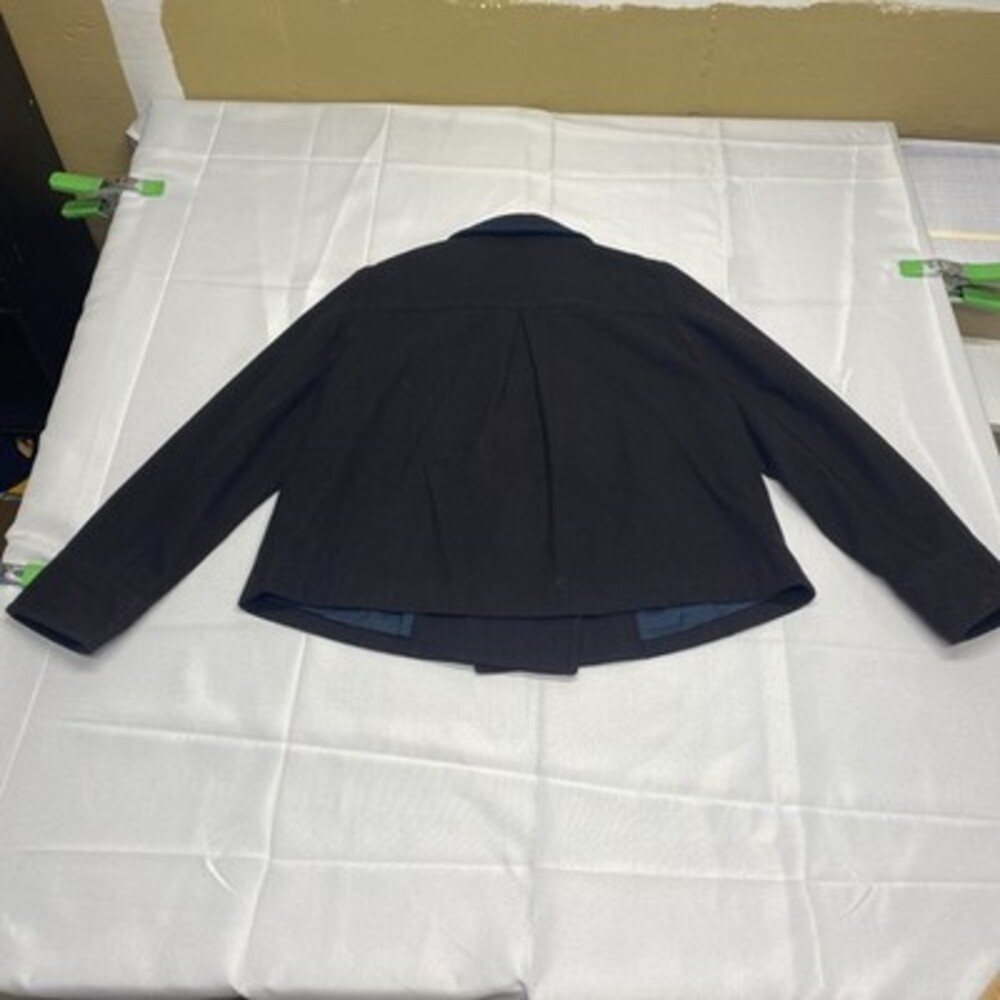 Boden Double-Breasted Wool-Blend Peacoat with Contrast Trim! Size 12! - Picture 7 of 7